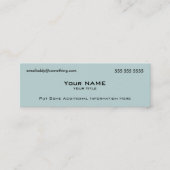 Carte De Visite Mini Code QR bleu moderne (Devant)