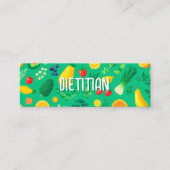 Carte De Visite Mini Code QR diététiste nutritionniste (Devant)