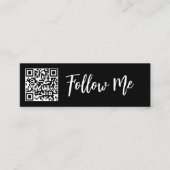 Carte De Visite Mini Code QR Follow Me Professional Business Instagram (Devant)