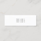 Carte De Visite Mini Code QR Follow Me Professional Business Instagram (Dos)