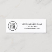Carte De Visite Mini Code QR Logo Moderne (Devant)