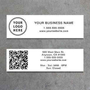 Carte De Visite Mini Code QR Logo Moderne