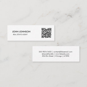 Carte De Visite Mini Code QR Mini Entreprise 