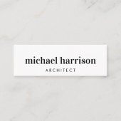 Carte De Visite Mini Code QR professionnel moderne minimal (Devant)