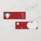 Carte De Visite Mini Coeur (Devant / Derrière)