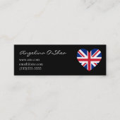 Carte De Visite Mini Cœur britannique (Devant)