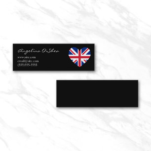 Carte De Visite Mini Cœur britannique