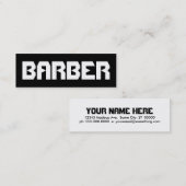 CARTE DE VISITE MINI COIFFEUR (Devant / Derrière)