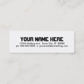 CARTE DE VISITE MINI COIFFEUR (Dos)