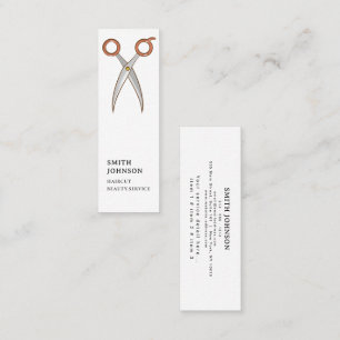 Carte De Visite Mini Coiffeur professionnel peigne moderne pour coiffur