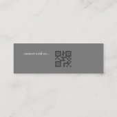 Carte De Visite Mini Coiffeurs minimaux gris modernes (Dos)