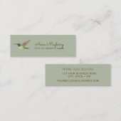 Carte De Visite Mini Colibri d'Anna (Devant / Derrière)