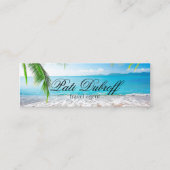 Carte De Visite Mini Collage photo de l'agent de voyage (Devant)