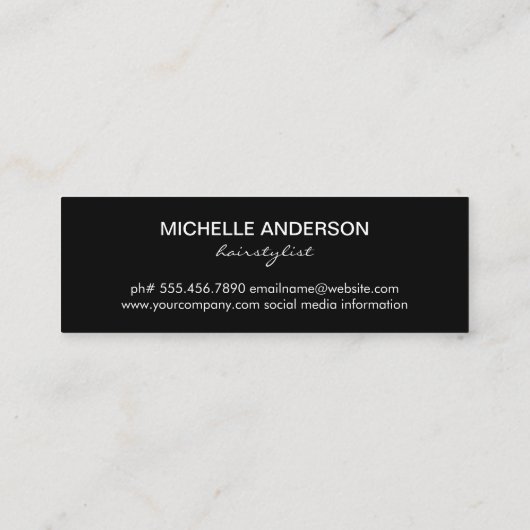 Carte De Visite Mini Comb (Dos)