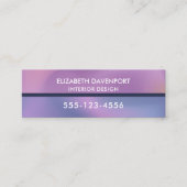 Carte De Visite Mini Conception abstraite moderne de l'étirement rose e (Devant)