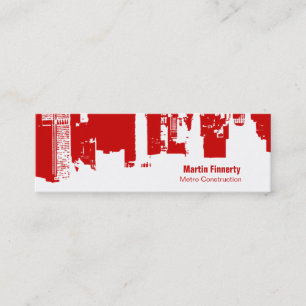Carte De Visite Mini Conception architecturale de ligne d'horizon urbai