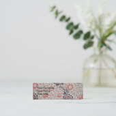 Carte De Visite Mini Conception d'art botanique de William Morris Graft (Debout devant)
