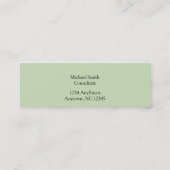 Carte De Visite Mini Conception de fruit de grenade de William Morris (Dos)