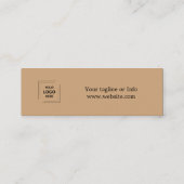 Carte De Visite Mini Conception de l'image de marque pour les événement (Dos)