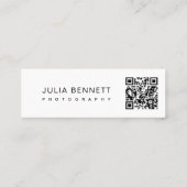 Carte De Visite Mini Conception de typographie moderne « Hello » (Dos)