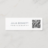 Carte De Visite Mini Conception de typographie moderne « Hello » (Dos)