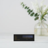 Carte De Visite Mini Conception d'or élégante (Debout devant)