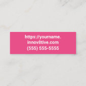 Carte De Visite Mini Conception du mini-carte de visite Posh (Dos)