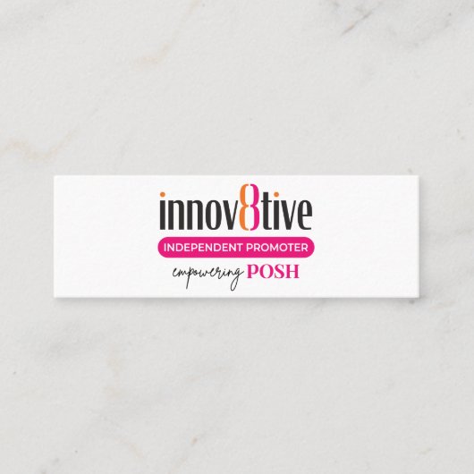 Carte De Visite Mini Conception du mini-carte de visite Posh (Devant)
