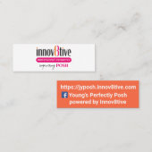 Carte De Visite Mini Conception du mini-carte de visite Posh (Devant / Derrière)