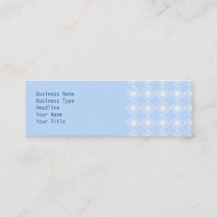 Carte De Visite Mini Conception en spirale bleu-clair et blanche de
