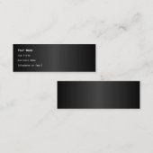 Carte De Visite Mini Conception monochrome simple (Devant / Derrière)