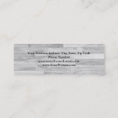 Carte De Visite Mini Conception unique de parquet gris avocat (Dos)