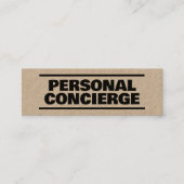 Carte De Visite Mini Concierge personnel Kraft (Devant)