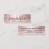 Carte De Visite Mini Confettis métalliques d'étincelle de parties (Devant / Derrière)