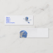 Carte De Visite Mini Connexion du monde (Devant / Derrière)