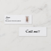 Carte De Visite Mini Connexion - le passage de numéro de téléphone (Devant / Derrière)