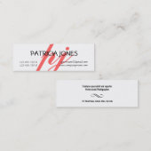 Carte De Visite Mini Conseiller indépendant professionnel décoré d'un (Devant / Derrière)