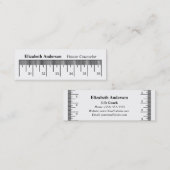 Carte De Visite Mini Conseillère en condition physique sur bande de mes (Devant / Derrière)