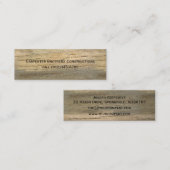 Carte De Visite Mini construction (Devant / Derrière)