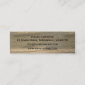 Carte De Visite Mini construction (Dos)