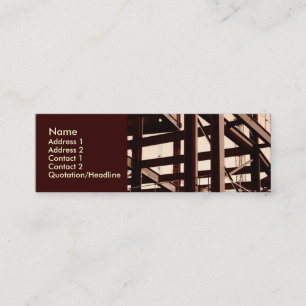 Carte De Visite Mini Construction de cadre en acier