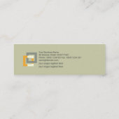 Carte De Visite Mini Construction structurelle de piliers de bâtiment (Dos)