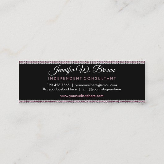 Carte De Visite Mini Consultant en bijouterie (Dos)