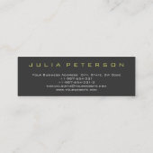 Carte De Visite Mini Consultant en gris clair mince (Dos)