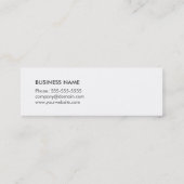 Carte De Visite Mini Consultant en matière frais simple de gris de (Dos)