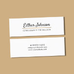 Carte De Visite Mini Consultant minimaliste Élégant Faux en ligne de cu<br><div class="desc">Mini modèle de carte de visite personnalisable avec ligne de cuivre FAUX. Design minimaliste et élégant. Parfait pour avocat en droit,  consultant,  avocat.</div>