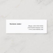 Carte De Visite Mini Consultant simple et élégant Pastel Stripes (Dos)