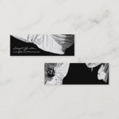 Carte De Visite Mini Conversation1Photographie florale Mini Carte de vi (Devant / Derrière)