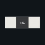 Carte De Visite Mini Cool Funny Bonjour Salutation Réseaux sociaux<br><div class="desc">Design professionnel moderne et minimaliste dans la gamme de couleurs crème et noir.</div>