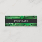 Carte De Visite Mini Cool Green Grey (Devant)